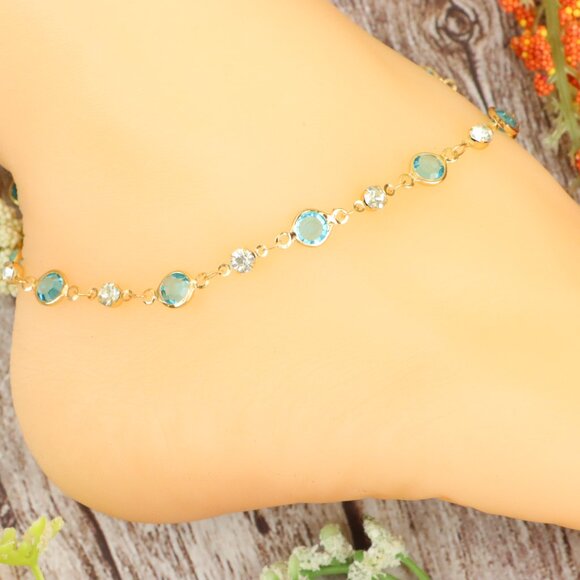 Dainty Anklet for Women – Elegant Everyday Jewelry & Perfect Gift | MLCRC1250 - Picture 6 of 10